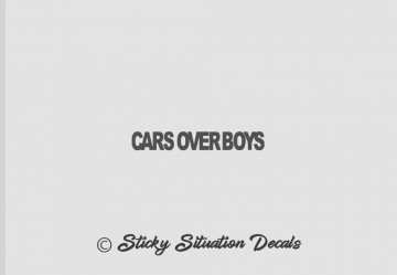Cars over boys