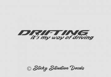 Drifting way of driving