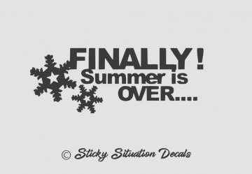 Finally summer is over