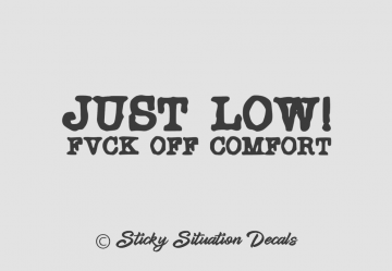 Fuck comfort