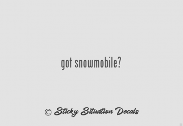 Got snowmobile
