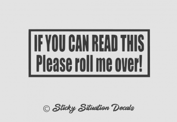 If you can read this