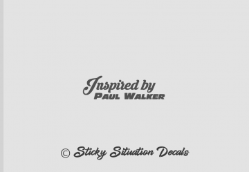 Inspired by paul walker