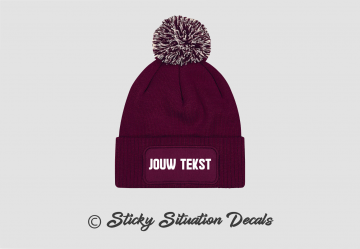 Muts bolletje bordeaux