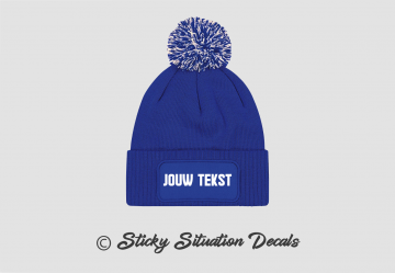 Muts bolletje licht blauw