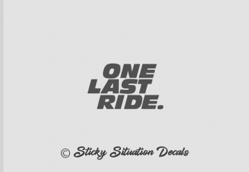 One last ride