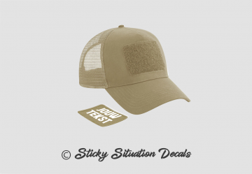 Patch cap beige