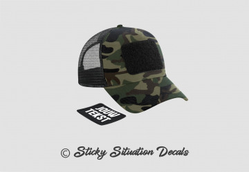 Patch cap camo