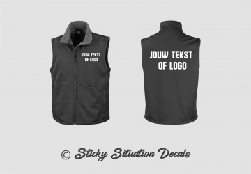 Softshell bodywarmer zwart 80633