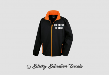 Softshell zwart oranje 82833