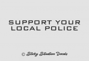 Support your local police