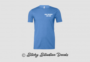 T shirt heather colombia blue 19506