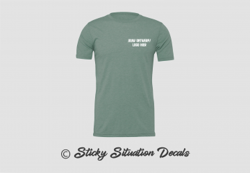 T shirt heather dusty blue 19506