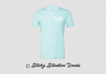 T shirt heather ice blue 19506