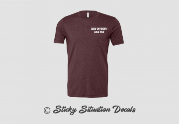 T shirt heather maroon 19506