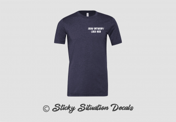 T shirt heather midnight navy 19506