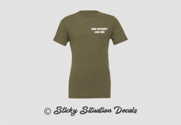 T shirt heather military green 19506