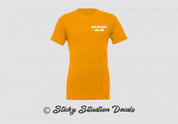 T shirt heather mustard 19506