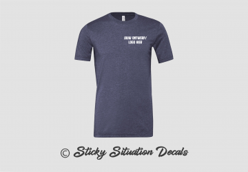 T shirt heather navy 19506