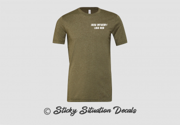 T shirt heather olive 19506