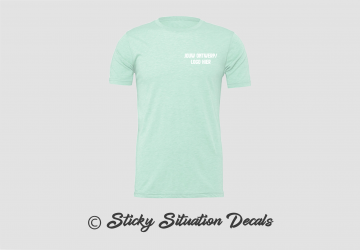 T shirt heather prism ice blue 19506