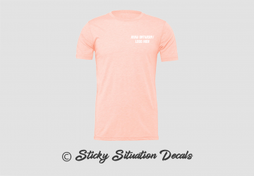 T shirt heather prism peach 19506