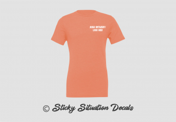 T shirt heather sunset 19506