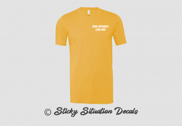 T shirt heather yellow gold 19506