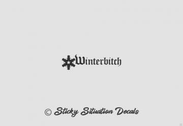 Winter bitch snowflake